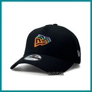 5 Panel New Era Triple Logo Curve Brim Baseball Cap