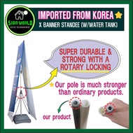 High Quality X Banner Stand Outdoor Adjustable Ft Standee Tarp Stand Tarpaulin Stand Heavy Duty Tank
