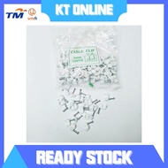 (100pcs) Cable Clip 5mm FOR IB DROP FIBER ,LAN CABLE, UG DROP FIBER