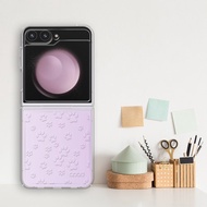 Samsung Flip6/Flip5 5G 浮雕感輕薄軍規防摔手機殼-腳印