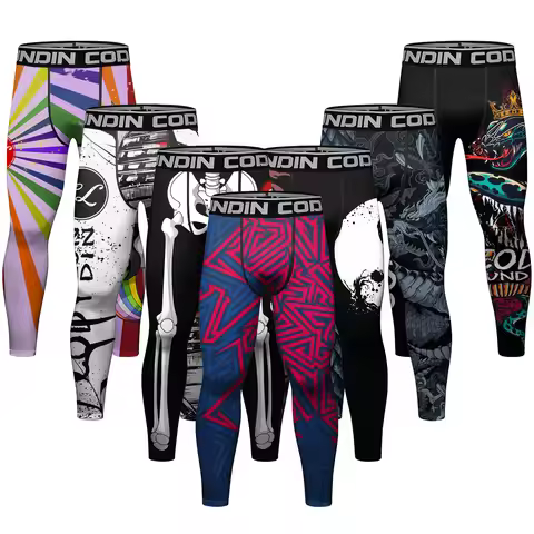 Cody Lundin MMA Clothing Men Full Subliamtion Print Leggings Sport Fitness Bjj Kickboxing Wear MMA C