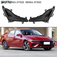 เซ็ทคลุมเตียงไฟตัดหมอกรถยนต์สำหรับ Hyundai สำหรับ Elantra 2014 2016ด้านซ้ายและขวาสีดำ