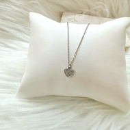 Pt950 Platinum Fine Chain Love Heart Style 10 Points Natural Diamond Necklace/Necklace/Clavicle Chai