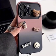 Three-dimensional Coffee Bear Suitable for iPhone14 Phone Case 13 Apple 11/xsmax/7/12/Apple 15/15PRO