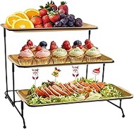 FoiiLiio 3-Tier Party Accessory Serving Tray 32x16cm