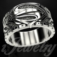 Superman Ring for Men, Super Power Men's Ring, Logo S Ring, Rider Ring