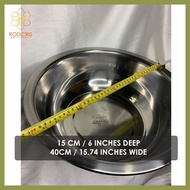 ➩ ♡ ◫ Stainless Steel Home Kitchen Sink Bathroom Laundry Deep Basin Planggana MINI Palanggana 40CM