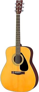 Yamaha F310 Acoustic Folk Guitar with Strap/Tuner/Strings / 3 Picks/String Winder/Capo Natural Wood