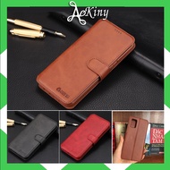 Samsung A51 / A71 flip cover leather case is smooth, soft leather, with money clip wallet