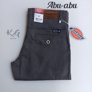Celana Chino Dickies Panjang Pria Premium Slimfit Warna Hitam Cream Abu Mocca Size 28 sampai 38