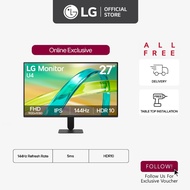 [New] [Online Exclusive] LG 27U411B-B 27" PC IPS Display Monitor | 144Hz Refresh Rate | 5ms | HDR10