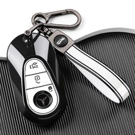 Fashion TPU Auto Shell Fob Holder For Mercedes Benz C E S Class W206 W223 W214 GLA GLB GLC CLA CLS E