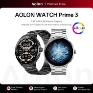 Aolon Prime 3 Smart Watch 466*466 HD AMOLED Screen Metal Body Bluetooth Call DIY Watch Face AOD Fitn