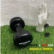 Brosman imported black 8kg dumbbells (1 piece)