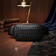 【FREED】都會機能手工細編織胸包送禮 生日送禮 升遷賀禮 真皮