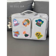 Go Girl Go Go Go®Cartoon Monster Patch Laptop Bag Suitable for Huawei Apple Lenovo Asus Dell Laptop 