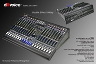 DFX-16PRO MIXER 16 CHANNEL DBVOICE ORIGINAL / MIXER 16 CHANNEL / DFX16PRO DBVOICE / DFX 16PRO DBVOIC