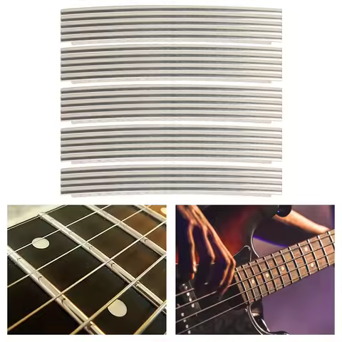 24Pcs Guitar Fret Wire Set Cupronickel for Fender/Gibson Replacement Accessories 2.7mm Guitar Fret G