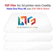 FEP Film sheet for Creality resin Halot-One Plus 3d printer size 216*158*0.15mm