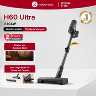 Roborock 210AW Cordless Vacuum Cleaner H60 Ultra | Anti-Tangle | Green Light Dust Detection EU 2 Pin