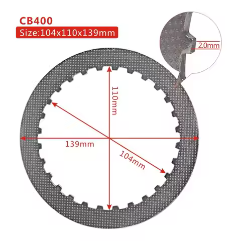 Steel Clutch Plate For Honda CBX550 CBX550F CBX 550 F F2 PC04 CBR600 CBR600F PC19 PC23 CBR 600 CB100