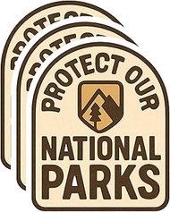 Protect Our National Parks Vinyl Sticker for Water Bottles & Laptops - Waterproof Sticker Set for Ad