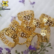 ISTIMEWA 916 Gold Copper Coin Rings~ Cincin Coin Emas 916