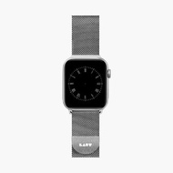 LAUT Apple Watch 米蘭妮絲不鏽鋼編織錶帶 - 白銀