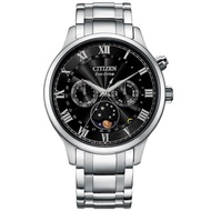 Citizen Eco-Drive Moon Phase Black Dial Japan Made Mens Watch AP1050-81E
