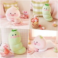 KAKAO FRIENDS Peachfiv Apeach Pink Body Pillow Cushion Soft Plush Toy Doll / Luvpeach &amp; Shubirupbba