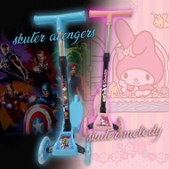 MIC KICKBOARD SCOOTER MB 183 - CHILDREN'S SCOOTER - 3 WHEELS - CHILDREN'S MOTORCYCLE - WHEELS WITH L