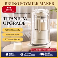 BRUNO Soymilk Machine Pro Soymilk Maker Titanium-plated Automatic Juicer Blender Food Processor Soyb
