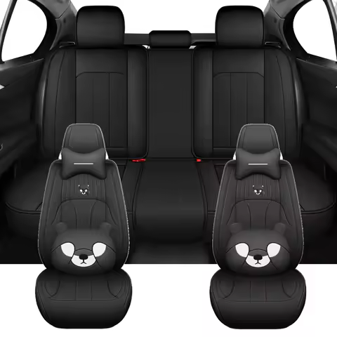 Anti-Slip PU Leather Universal Fit Car Seat Covers For BMW E60 F30 Serie 1 E87 E46 E30 X5 F15 E53 E9