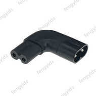 IEC 320 IEC320 iec C7 to C8 90 Degree Left & Right Angled AC Power Adapter Male Female Extension Con