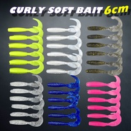 Curly Soft Bait 6CM Soft Plastic Lure
