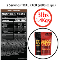 MUTANT Muscle Mass Gainer (15/5lbs)-amino acid BCAA supplement Whey protein Vitamin ON MASS GAINER G