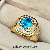 Topaz ORIGINAL STONE BLUE STONE RING
