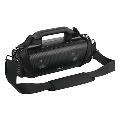 Travel Carrying Strap Case for Anker Soundcore Motion Boom Outdoor Speaker, Adjustable Shoulder Stra