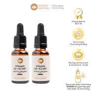 (HoảTốc1h) Vitamin D3 K2 MK7 Sunday Natural Của Đức 20ml 600 giọt - Tăng hấp thụ canxi giúp bé cao l