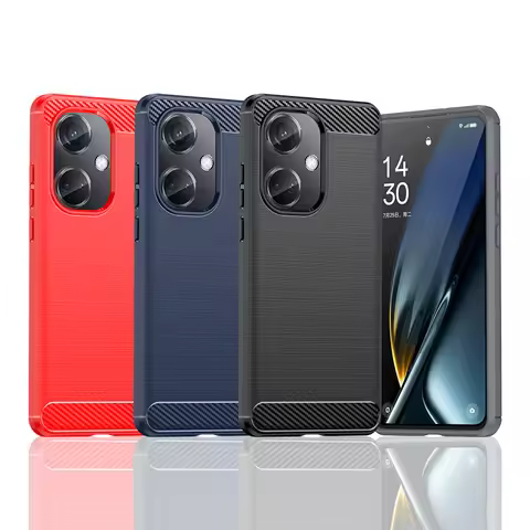 For Cover OnePlus Nord CE 3 5G Case For OnePlus Nord CE 3 5G Anti-knock Silicone Carbon Fiber Case F