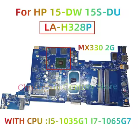 LA-H328P motherboard For HP 15-DW 15S-DU Laptop Motherboard with CPU I5-1035G1 I7-1065G7 GPU MX330 2