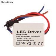 MyriadU 1Pc LED Driver 260mA 1-3W LED Power Supply Adapt AC 85V-265V to DC 5-12V LED Lights Transformers Driver for LED Drive Power .