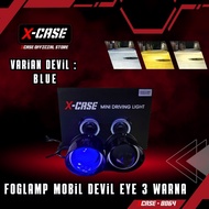 X-Case Lampu Foglamp Devil Eye 3 inch Motor Mobil Universal Sepasang Include Bracket Ballast 8064
