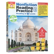 Milu Nonfiction การอ่านการปฏิบัติเกรด Evan Moor หนังสือวรรณคดีอังกฤษต้นฉบับ