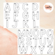 Montessori Early Learning Busy Book for Kids, Early Learning Quiet Book, Belajar menulis - Alphabet 