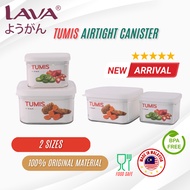 IRUMA x LAVA Tumis Airtight Canister with Drainer | Multipurpose Rice Fruit Box with Drain Basket | 