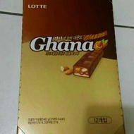 🍫韓國 LOTTE  Ghana巧克力 花生 杏仁(12入/盒)🍫