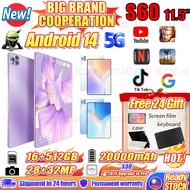 🔥SG Stock+Lowest Price🔥2024 New Upgrade S60 5G 11.5 inch Android 14 Tablet 16+512GB 10Core Support SIM+Dual 4G/5G/LTE/WIFI Bluetooth5.4 20000mAh Battery 3200W  Google Wps Excel Youtube Game Tab 平板电脑