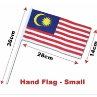 TANGAN BENDERA MALAYSIA 27 x 13 cm 6" x 12"/ 7 x 13cm 3" x 6"