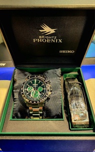 ［二手中古系列］Seiko Brights Phoenix 鳳凰系列 機械計時碼錶 限量版  SAGK011（8R28 計時碼機芯／藍寶石玻璃／原廠真皮皮帶）